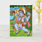 ロード・バイラヴァ・グリーティング・カード カード (黄色い花)