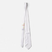 ロード・レイエルブロークン・クロス・ハディース白いメンズタイ ネクタイ (裏面)