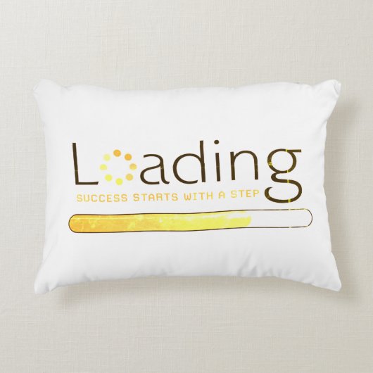 ロード – 成功はステップで始まる アクセントクッション (正面)