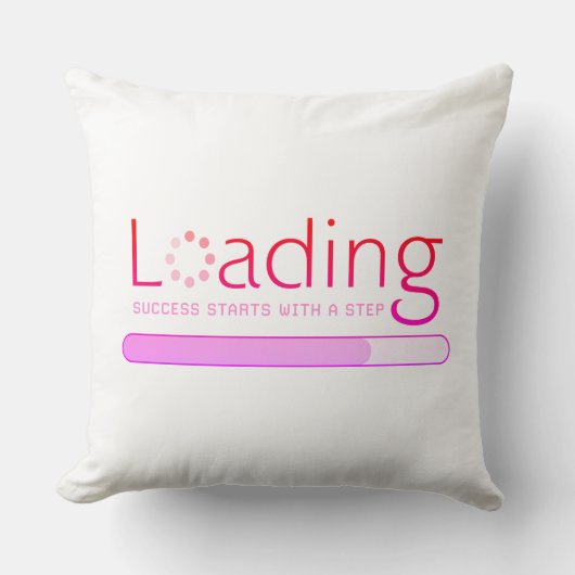 ロード – 成功はステップで始まる クッション (正面)