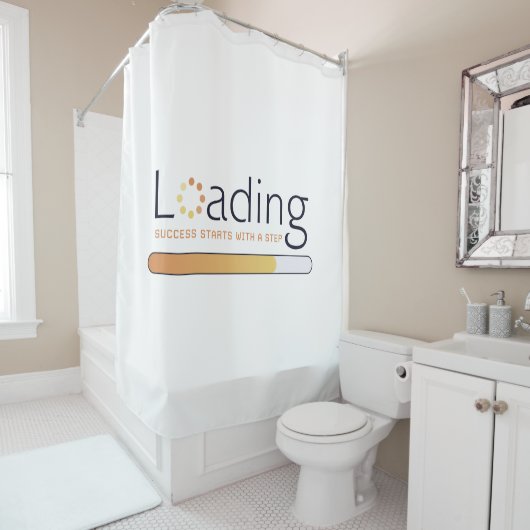 ロード – 成功はステップで始まる シャワーカーテン (インサイチュ)