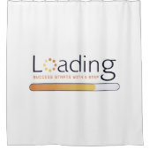 ロード – 成功はステップで始まる シャワーカーテン (正面)