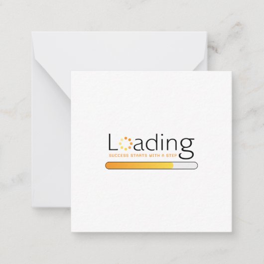 ロード – 成功はステップで始まる ノートカード (正面)