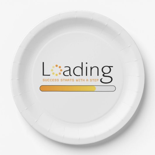 ロード – 成功はステップで始まる ペーパープレート (正面)