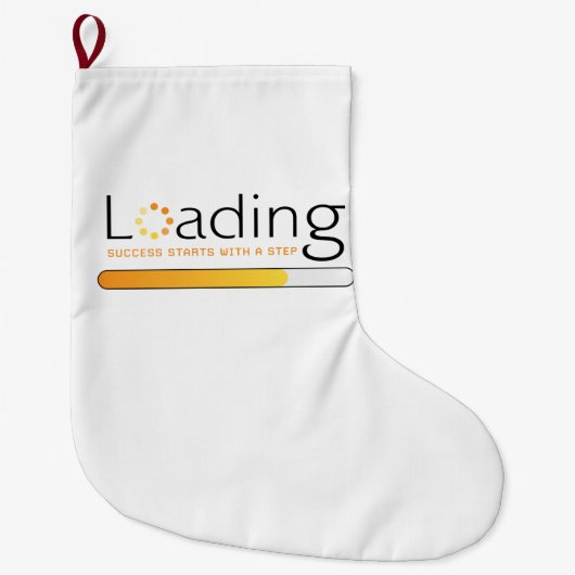 ロード – 成功はステップで始まる ラージクリスマスストッキング (正面)