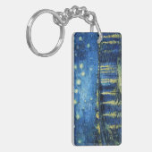 ローヌフィンセント・ファン・ゴッホ上の星明かりの夜 キーホルダー (正面左)