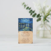 ローヌフィンセント・ファン・ゴッホ上の星明かりの夜 名刺 (スタンド正面)