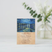 ローヌフィンセント・ファン・ゴッホ上の星明かりの夜 名刺 (スタンド正面)