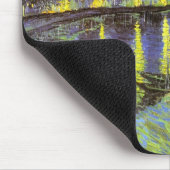 ローヌ上のフィンセント・ファン・ゴッホの星明かりの夜 マウスパッド (コーナー)