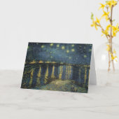 ローヌ上のフィンセント・ファン・ゴッホ|の星明かりの夜 カード (黄色い花)