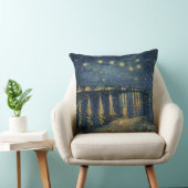 ローヌ上のフィンセント・ファン・ゴッホ|の星明かりの夜 クッション (椅子)