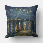 ローヌ上のフィンセント・ファン・ゴッホ|の星明かりの夜 クッション (裏面)