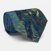 ローヌ上の星明かりの夜 ネクタイ (ロール)