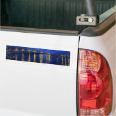 ローヌ上の星明かりの夜 バンパーステッカー (トラック上)