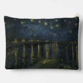ローヌ川のほとりの星月夜、ゴッホによる油絵 アクセサリーポーチ (裏面)