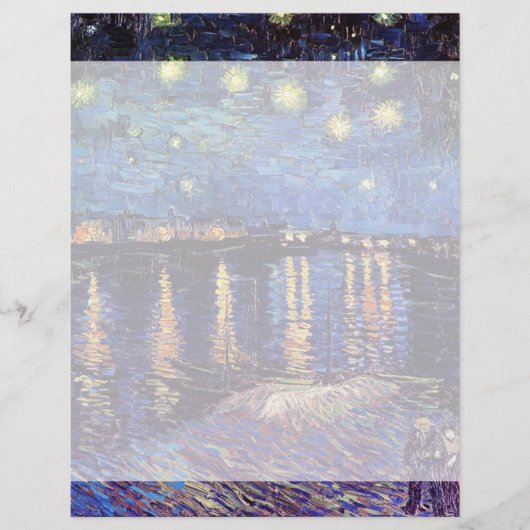 ローヌ川の上の星空の夜、ビンセント・ヴァン・ゴッホ。 (正面)