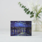 ローヌ川の星月夜 1890年,ゴッホ 名刺 (スタンド正面)