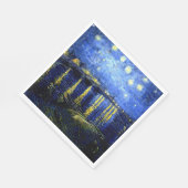 ローヌ川の星空の夜 スタンダードランチョンナプキン (角)