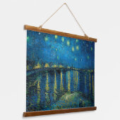 ローヌ川の星空の夜 | ビンセント・ヴァン・ゴッホ 吊り下げ型タペストリー (傾斜あり)