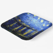 ローヌ川の星空の夜 ペーパープレート (傾斜あり)