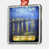ローヌ川の星空の夜 メタルオーナメント (左)
