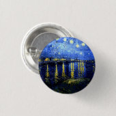 ローヌ川の星空の夜 缶バッジ (正面&裏面)