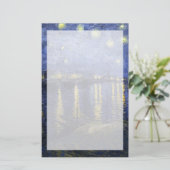 ローヌ| 1888年上のゴッホ|の星明かりの夜 便箋 (スタンド正面)