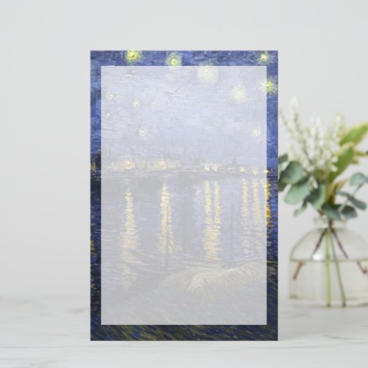 ローヌ| 1888年上のゴッホ|の星明かりの夜 便箋 (スタンド正面)