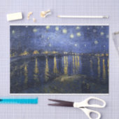 ローヌ| 1888年上のゴッホ|の星明かりの夜 薄葉紙 (クラフト)