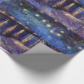 ローネの星空の夜、ビンセント・ヴァン・ゴッホ。 ラッピングペーパー (角)