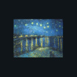 ローネの星空の夜(1888年)ビンセント・ヴァン・ゴグ キャンバスプリント<br><div class="desc">ローネ越えの星空の夜(1888)ビンセント・ヴァン・ゴッホ(オランダ、1853年~1890年)</div>