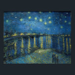 ローネの星空の夜（1888年）ビンセント・ヴァン・ゴグ ポスター<br><div class="desc">ローネ越えの星空の夜(1888)ビンセント・ヴァン・ゴッホ(オランダ、1853年～1890年)</div>