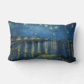ローネの星空の夜（1888年）ビンセント・ヴァン・ゴグ ランバークッション (裏面)