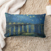 ローネの星空の夜（1888年）ビンセント・ヴァン・ゴグ ランバークッション (ブランケット)