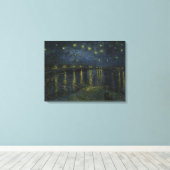 ローネの星空の夜 – Van ゴッホ キャンバスプリント (インサイチュ (ウッドフロア))