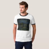ローネの星空の夜 – Van ゴッホ Tシャツ (正面フル)