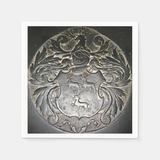 ローネコートオブアームズ・カクテルナプキン スタンダードカクテルナプキン (正面)