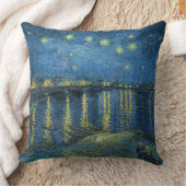 ローネビンセント・ヴァン・ゴッホ上空の星空の夜 クッション (ブランケット)