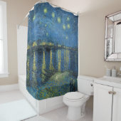 ローネビンセント・ヴァン・ゴッホ上空の星空の夜 シャワーカーテン (インサイチュ)