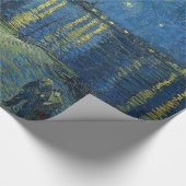 ローネビンセント・ヴァン・ゴッホ上空の星空の夜 ラッピングペーパー (角)