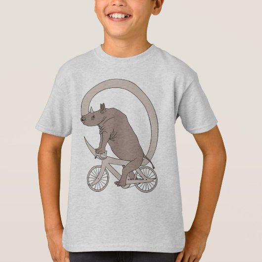 ローノのホーンバイク乗り Tシャツ (正面)