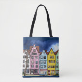 ローハウスアートオールオーバープリントショルダートート トートバッグ (正面)
