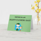 ローハッ   ピー·ファザーズ·デイ·カードの兄弟 カード (黄色い花)