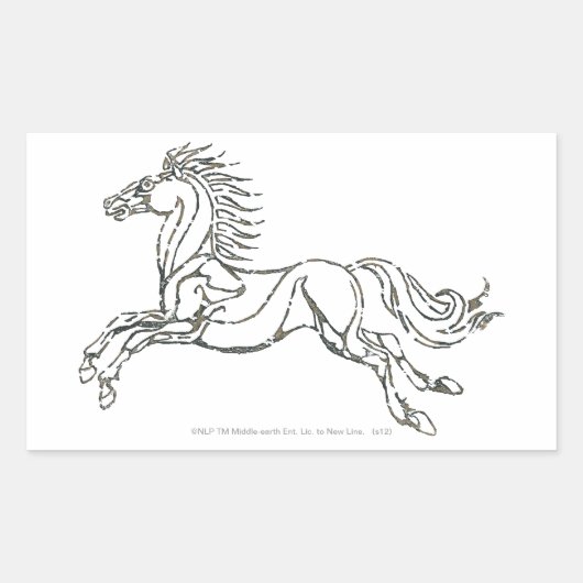 ローハン記号 長方形シール (正面)