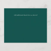 ローバジェットティール（緑がかった色）ホワイトユーカリ結婚ス チラシ (裏面)