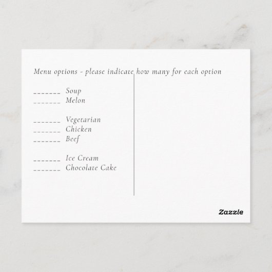 ローバジェットティール（緑がかった色）ホワイトユーカリ結婚ス ポストカード (裏面)