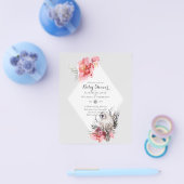 ローバジェットバーンドロウベビーシャワー招待状 チラシ (シングル)