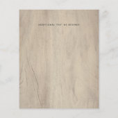 ローバジェット素朴マウンテン結婚式招待状 (裏面)