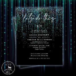 ローバジェット結婚ズエギーティール（緑がかった色）グリッターガーランド