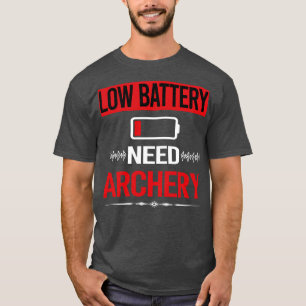 ローバッテリーアーチェリー射手矢の矢の弓 Tシャツ